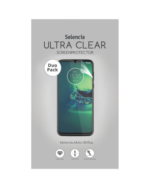 Selencia Duo Pack Ultra Clear Screenprotector Motorola Moto G8 Plus