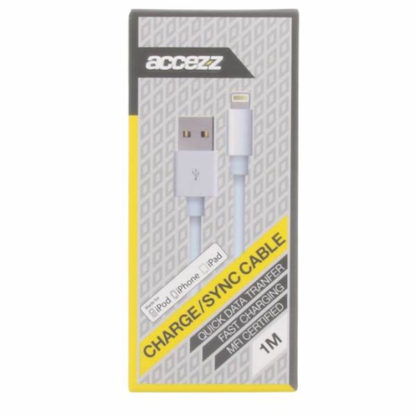 Accezz MFI Certified Lightning naar USB-kabel 1 meter