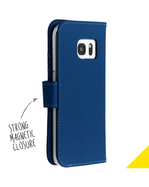 Wallet Softcase Booktype Samsung Galaxy S7 - Blauw / Blue
