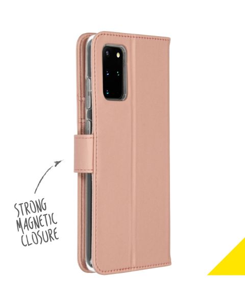 Accezz Wallet Softcase Bookcase Samsung Galaxy S20 Plus - Rosé Goud / Roségold