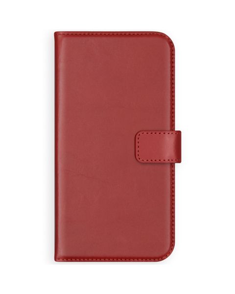 Selencia Echt Lederen Bookcase Samsung Galaxy S21 Plus - Rood / Rot / Red
