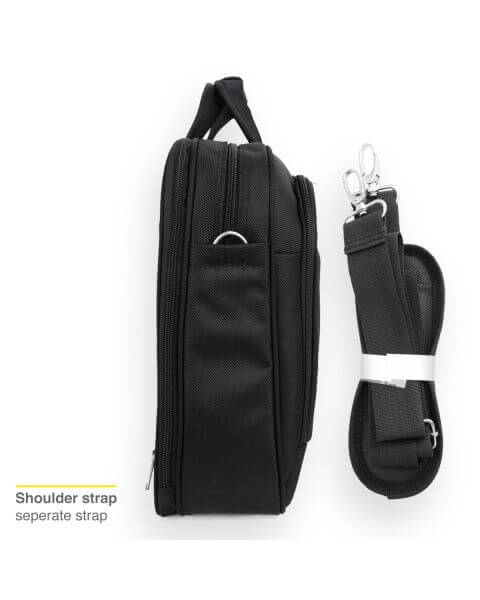 Accezz Classic Series Laptop Bag - Laptoptas 15-15.6 inch - Geschikt voor laptops tot 15.6 inch - Zwart / Schwarz / Black