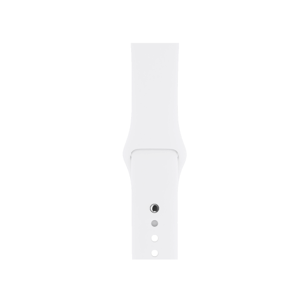 Refurbished Apple Watch Series 3 Boîtier en aluminium GPS+Cellulaire de 38 mm doré avec bracelet sport blanc