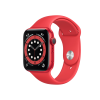 Apple Watch Series 6 | 40mm | Aluminium Case Spacegrijs | Rood sportbandje | GPS | WiFi