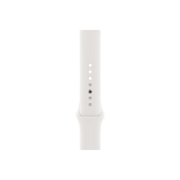 Refurbished Apple Watch Series SE | 40mm | Aluminium Argent | Bracelet Sport Blanc | GPS | WiFi + 4G