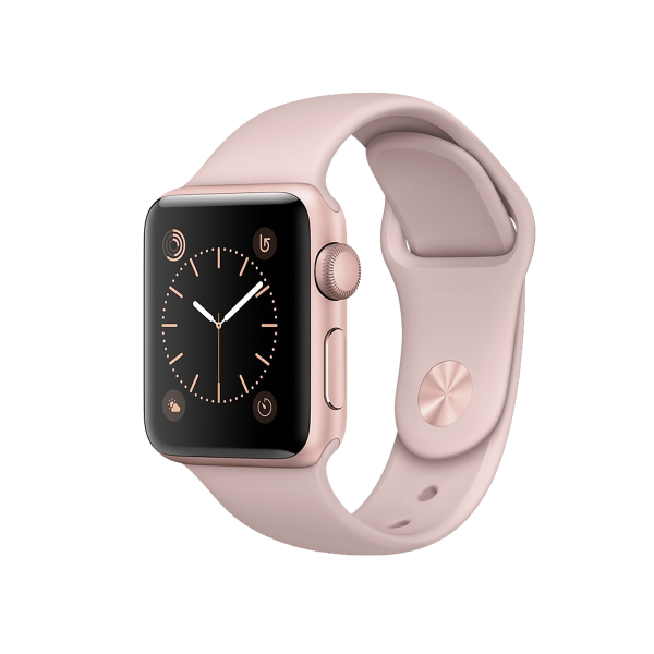 Refurbished Apple Watch Series 2 Boîtier en aluminium de 42 mm rose doré avec bracelet sport rose