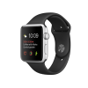 Refurbished Apple Watch Series 2 Boîtier en aluminium de 42 mm Argent avec bracelet sport noir
