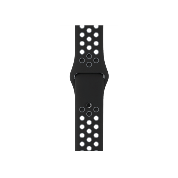 Refurbished Apple Watch Series 2 Boîtier en aluminium de 42 mm Argent avec bracelet sport noir