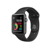 Refurbished Apple Watch Series 2 Boîtier en aluminium de 42 mm Gris espace avec bracelet sport noir