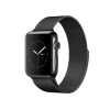 Refurbished Apple Watch Series 2 Boîtier en Acier inoxydable de 42 mm Noir avec bracelet sport noir