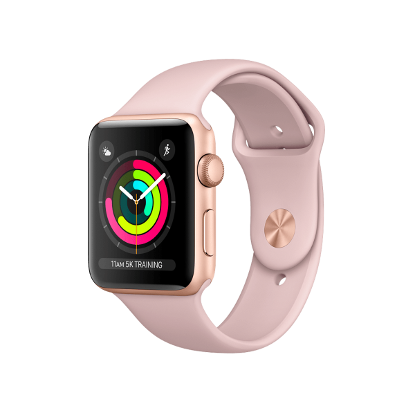 Refurbished Apple Watch Series 3 42mm GPS Aluminum Or Bracelet Sport Rose