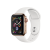 Apple Watch Series 4 | 40mm | Stainless Steel Case Goud | Wit sportbandje | GPS | WiFi + 4G