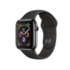Refurbished Apple Watch Serie 4 | 40mm | Stainless Steel Noir | Bracelet Sport Noir | GPS | Wi-Fi + 4G
