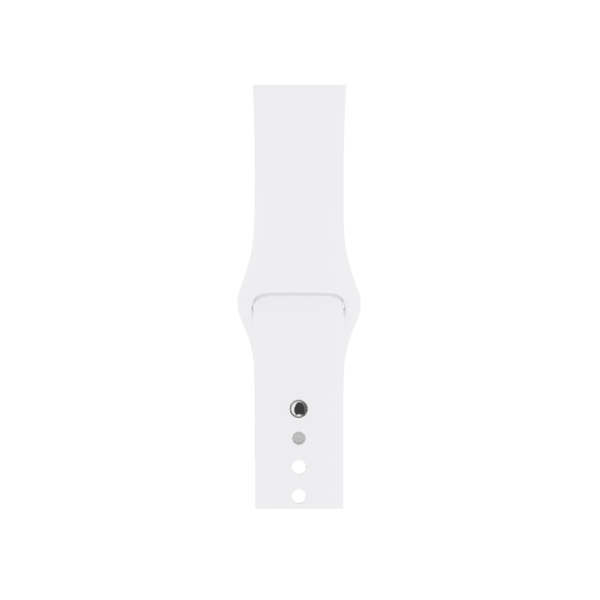 Refurbished Apple Watch Serie 4 | 44mm | Aluminium Gris sidéral | Bracelet Sport Blanc | GPS | Wifi