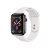 Refurbished Apple Watch Serie 4 | 44mm | Aluminium Gris sidéral | Bracelet Sport Blanc | GPS | Wifi