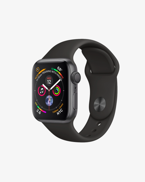 Refurbished Apple Watch Series 4 Bo&icirc;tier en aluminium de 44 mm Nike + GPS + Cellulaire Gris espace avec bracelet sport noir