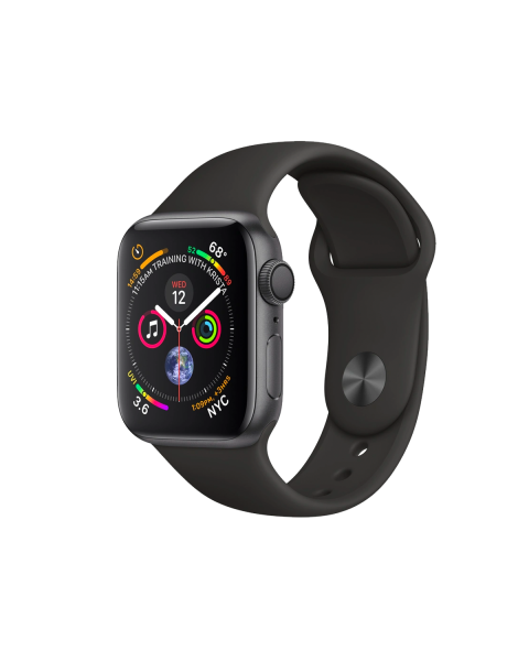 Refurbished Apple Watch Series 4 Boîtier en aluminium de 40 mm Nike + GPS + Cellulaire Gris espace avec bracelet sport noir