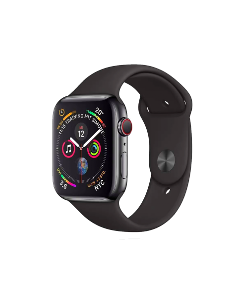 Apple Watch Serie 4 | 44mm | Aluminium Gris Sideral | Bracelet Sport Noir | GPS | WiFi