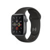 Apple Watch Series 5 | 40mm | Aluminium Gris Sideral | Bracelet Sport Noir | GPS | WiFi