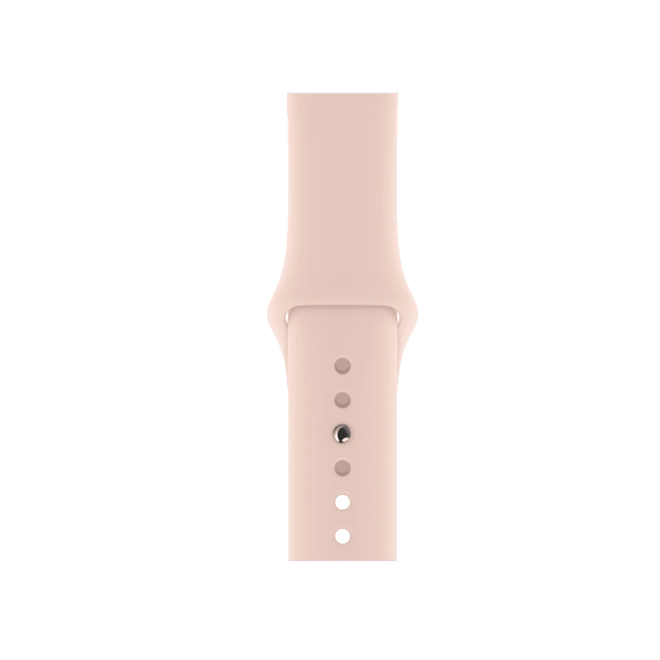 Refurbished Apple Watch Serie 5 | 40mm | Stainless Or | Bracelet de Sport Rose | GPS | WiFi + 4G