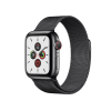 Apple Watch Series 5 | 44mm | Stainless Steel Graphite | Bracelet Milanais Graphite | GPS | WiFi + 4G