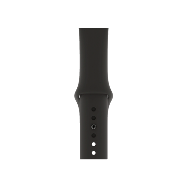 Refurbished Apple Watch Serie 5 | 40mm | Titanium Argent | Bracelet Sport Noir | GPS | WiFi + 4G