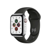 Refurbished Apple Watch Serie 5 | 40mm | Titanium Argent | Bracelet Sport Noir | GPS | WiFi + 4G