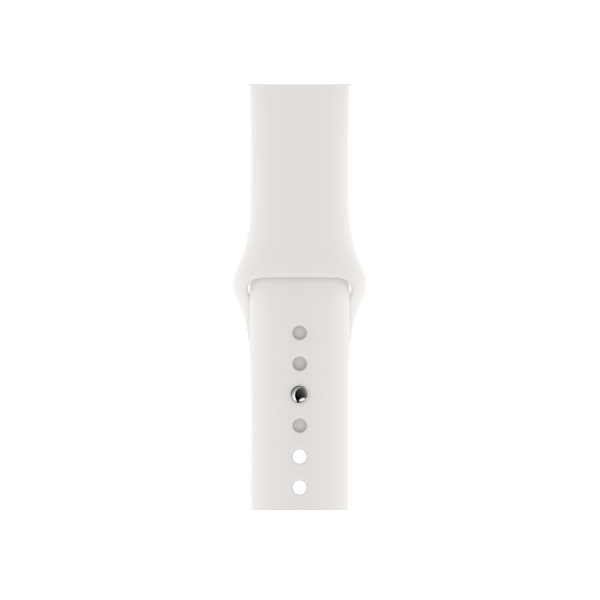 Refurbished Apple Watch Series 5 | 44mm | Aluminium Case d'Or | Bracelet Sport Blanc | GPS | WiFi + 4G
