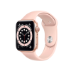 Apple Watch series 6 | 44mm |  Aluminium Case Goud | Roze sportbandje | GPS | WiFi