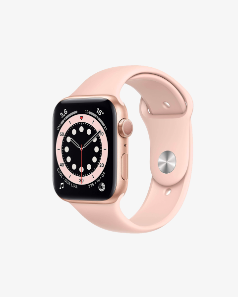 Refurbished Apple Watch Serie 6 | 44mm | Aluminium Or | Bracelet Sport Rose | GPS | WiFi + 4G