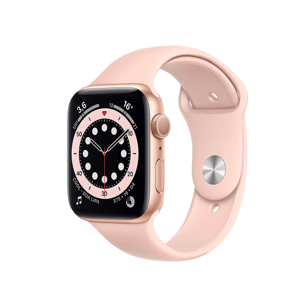Refurbished Apple Watch Serie 6 | 44mm | Aluminium Or | Bracelet Sport Rose | GPS | WiFi + 4G