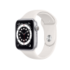 Apple Watch Series 6 | 44mm | Aluminium Argent | Bracelet Sport Blanc | GPS | WiFi