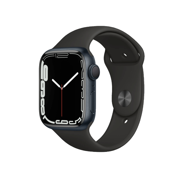 Refurbished Apple Watch Serie 7 | 41mm | Aluminium Minuit Bleu | Bracelet Sport Noir | GPS | WiFi