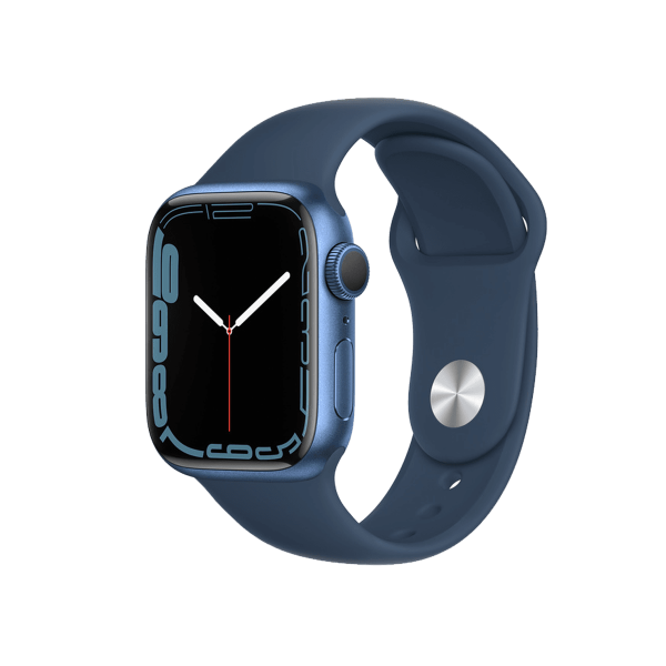 Refurbished Apple Watch Series 7 | 41mm | Aluminium Case Blauw | Blauw sportbandje | GPS | WiFi