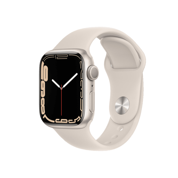 Refurbished Apple Watch Series 7 | 41mm | Aluminium Lumiere Stellaire | Bracelet Sport Lumiere Stellaire | GPS | WiFi + 4G