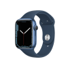 Apple Watch Series 7 | 45mm | Aluminium Case Blauw | Blauw sportbandje | GPS | WiFi + 4G