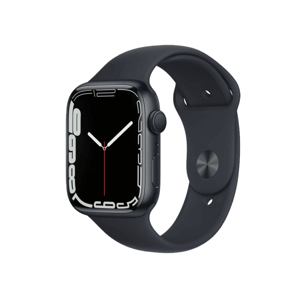 Apple Watch Series 7 | 45mm | Aluminium Minuit Bleu | Bracelet Sport Miniut Bleu | GPS | WiFi + 4G