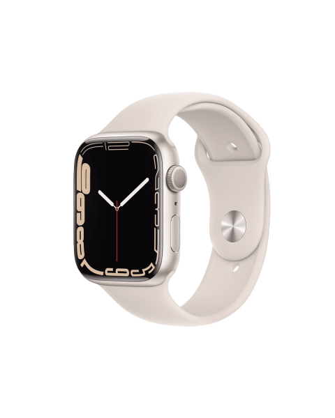 Apple Watch Series 7 | 45mm | Aluminium Case Sterrenlicht | Sterrenlicht sportbandje | GPS | WiFi