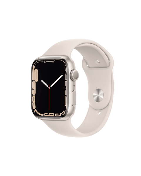Refurbished Apple Watch Series 7 | 45mm | Aluminium Starlight Blanc | Bracelet Sport Starlight Blanc | GPS | WiFi