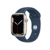 Refurbished Apple Watch Serie 7 | 45mm | Aluminium Starlight Blanc | Bracelet Sport Bleu | GPS | WiFi + 4G