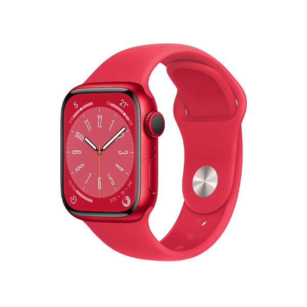 Refurbished Apple Watch Serie 8 | 41mm | Aluminium Rouge | Bracelet Sport Rouge | GPS | WiFi
