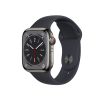 Refurbished Apple Watch Serie 8 | 41mm | Stainless Steel Graphite | Bracelet Sport Blue Minuit | GPS | WiFi + 4G