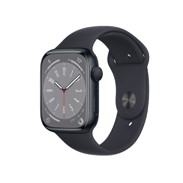 Refurbished Apple Watch Serie 8 | 45mm | Aluminium Minuit Bleu | Bracelet Sport Minuit Bleu | GPS | WiFi + 4G