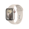 Refurbished Apple Watch Serie 9 | 41mm | Aluminium Lumi&egrave;re stellaire | Bracelet Sport Lumi&egrave;re stellaire M/L | GPS | WiFi + 4G