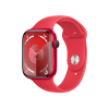 Refurbished Apple Watch Serie 9 | 45mm | Aluminium Rouge | Bracelet Sport Rouge M/L | GPS | WiFi + 4G