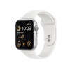 Refurbished Apple Watch Series SE 2022 | 44mm | Aluminium Argent | Bracelet Sport Blanc | GPS | WiFi + 4G