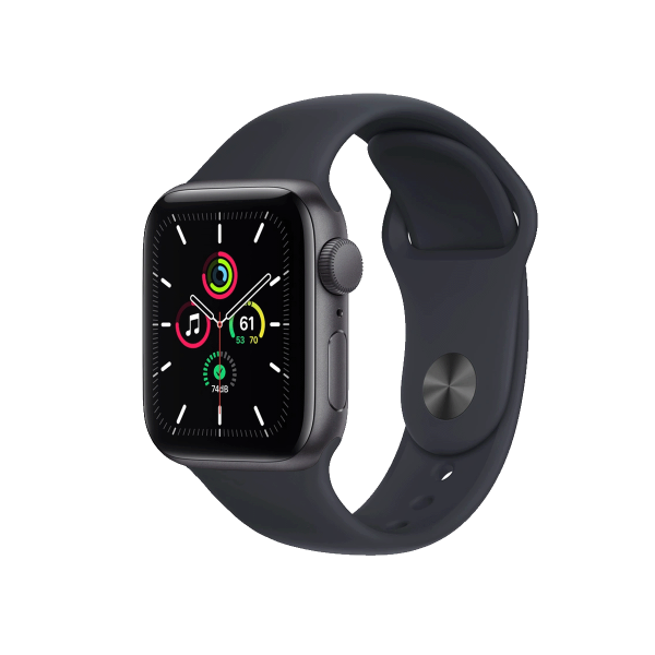 Refurbished Apple Watch Serie SE | 40mm | Aluminium Gris sidéral | Bracelet Sport Minuit bleu | GPS | WiFi + 4G