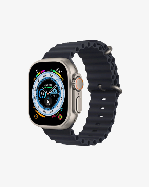 Refurbished Apple Watch Ultra | 49mm | Titane | Bracelet Océan Minuit | GPS | WiFi + 4G