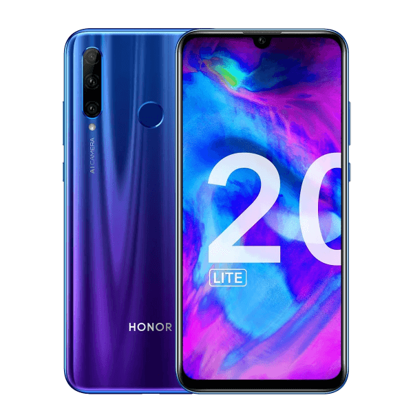 Refurbished Huawei Honor 20 Lite | 128GB | Bleu | Dual
