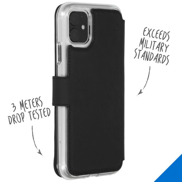 Accezz Xtreme Wallet Bookcase iPhone 11 - Zwart / Schwarz / Black